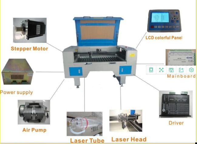 Yh-1290 Big Area CO2 Laser Cutting Machine 80W/100W/120W